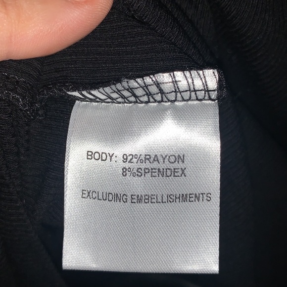 Princess Polly Noa Black Long Sleeve Ribbed Cut Out Criss Cross Tie Mini Dress - Picture 11 of 13